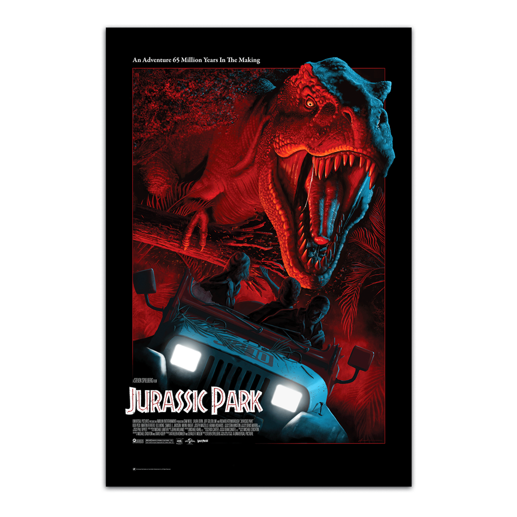 Jurassic Park 3d lenticular poster by Andrew Swainson