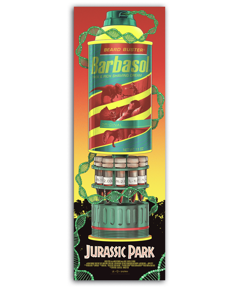 Jurassic park poster by Mark Bell