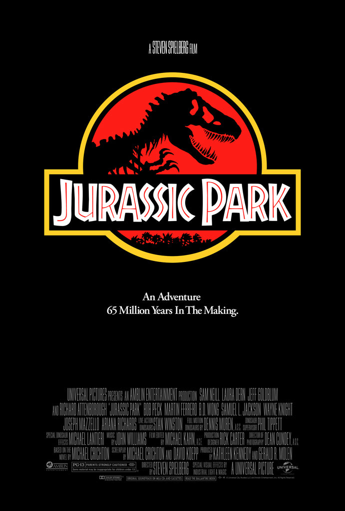 Jurassic Park Original Key Art One Sheet Poster