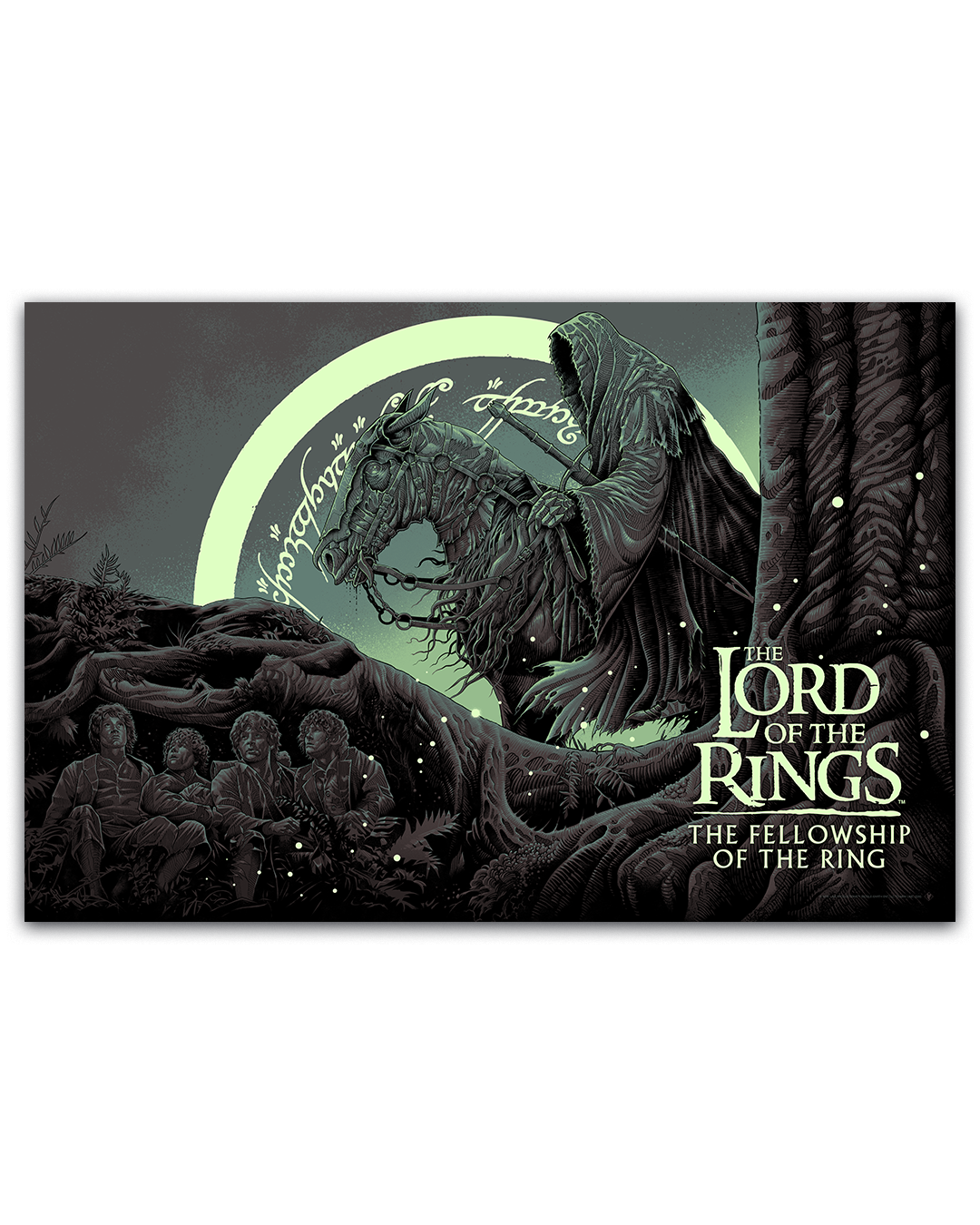 The Lord of the rings fellowship of the ring poster by luke preece