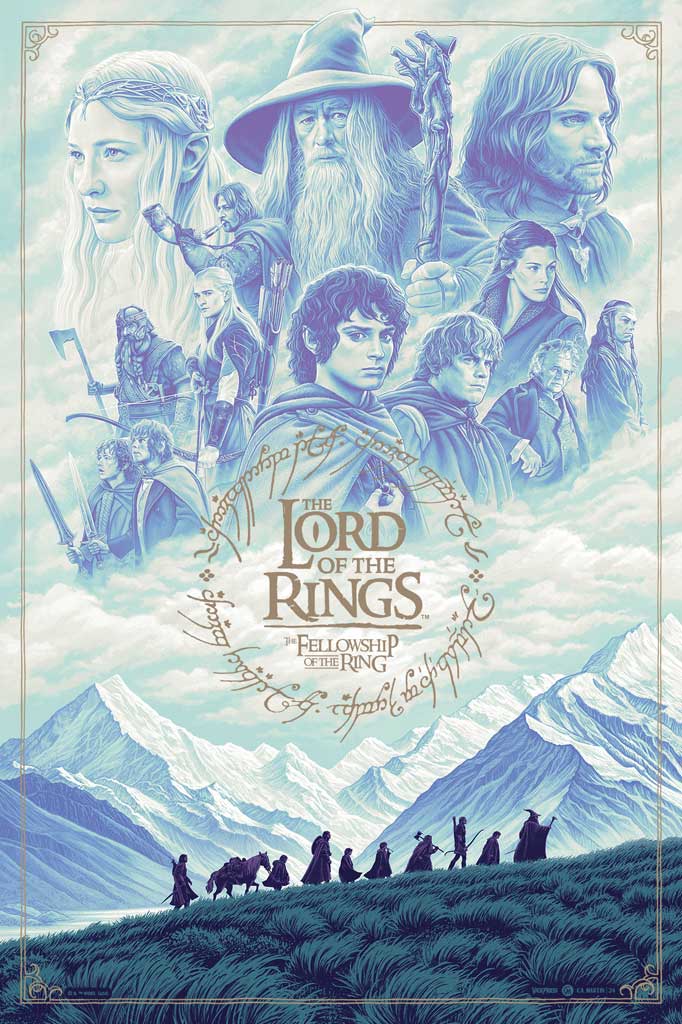 The lord of the rings the fellowship of the ring poster by CA Martin