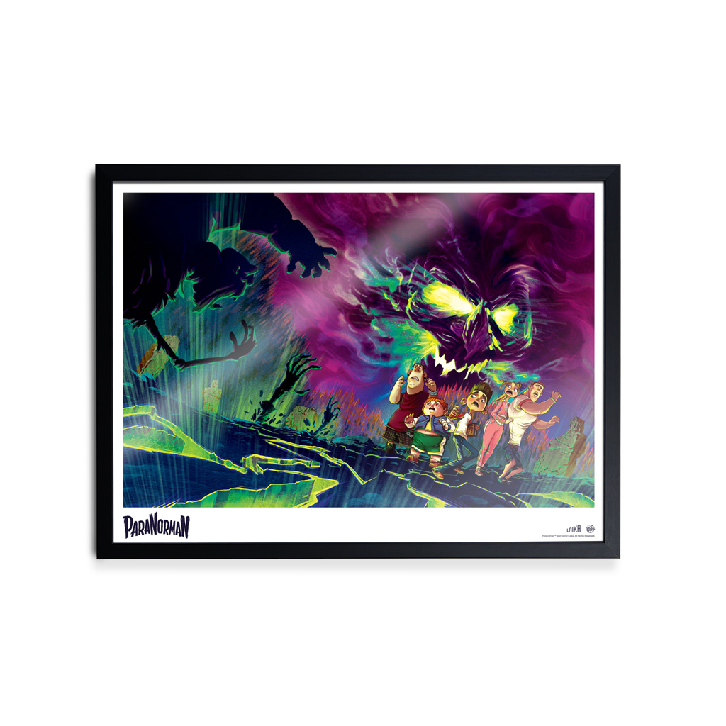 ParaNorman art print By Kevin Tong in black frame