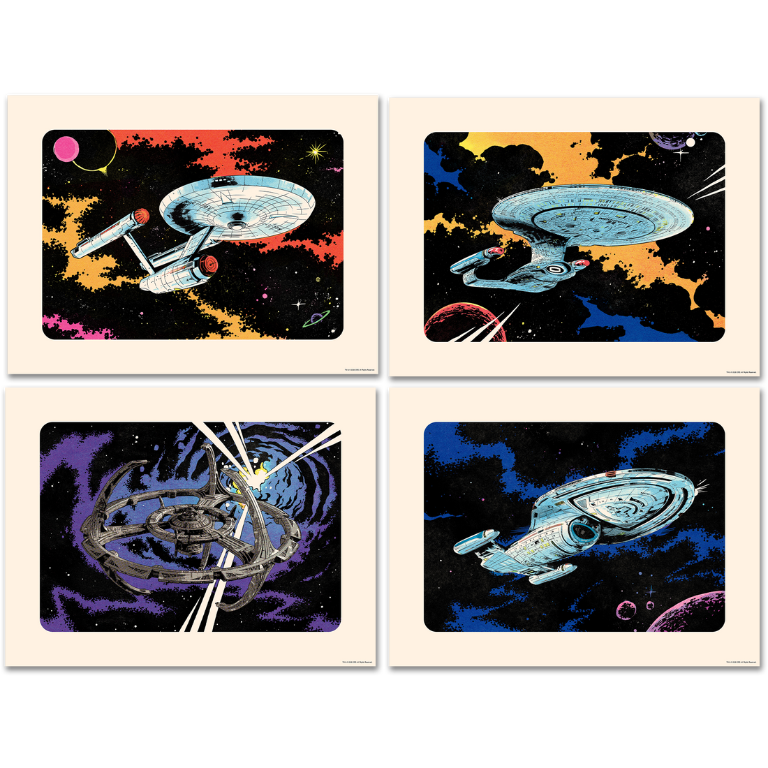 Star Trek: Starfleet Vessels & Locations Poster Set