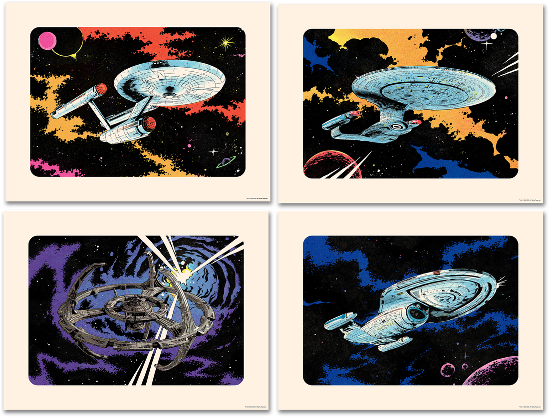 Star Trek: Starfleet Vessels & Locations Art Print Set