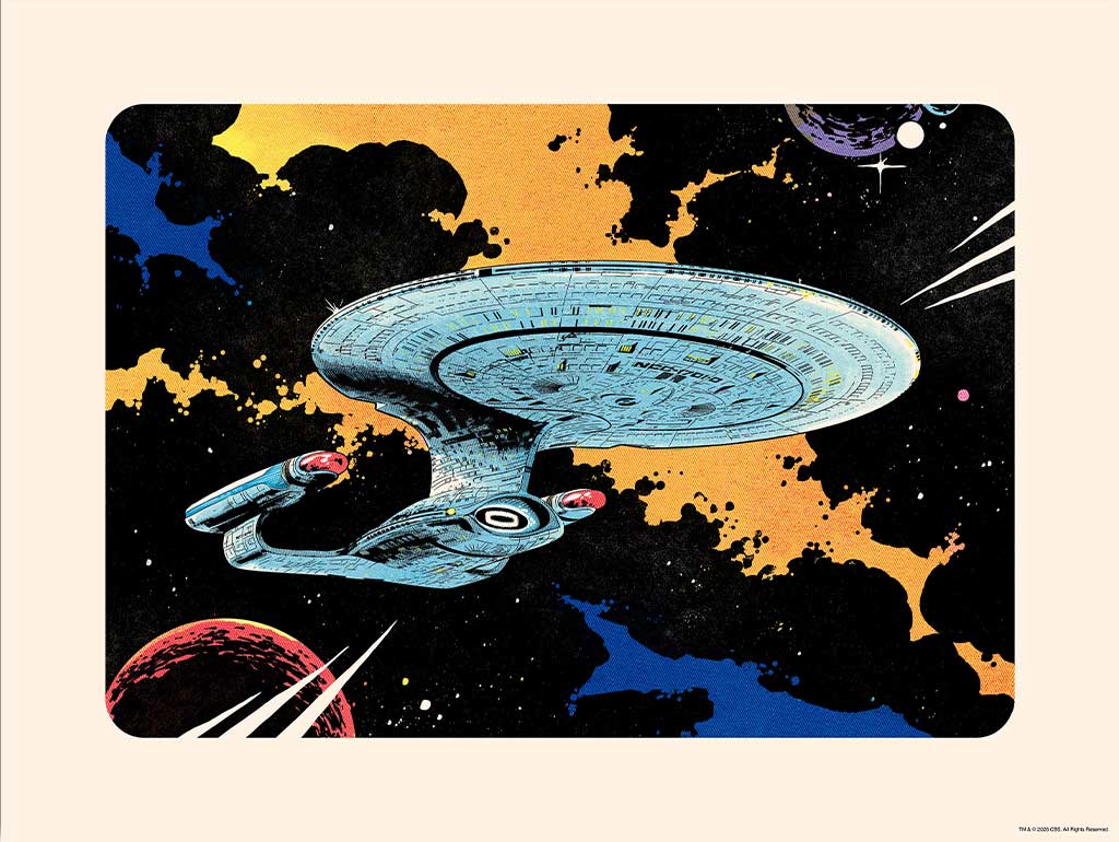 Star Trek Enterprise-D Poster By Florey