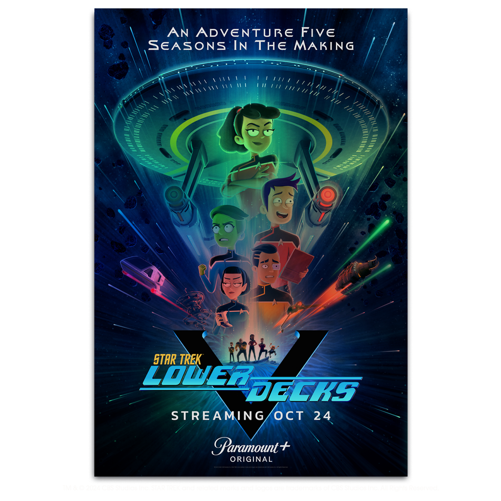 Star Trek Lower decks season 5 key art foil variant poster by Matt Ferguson 