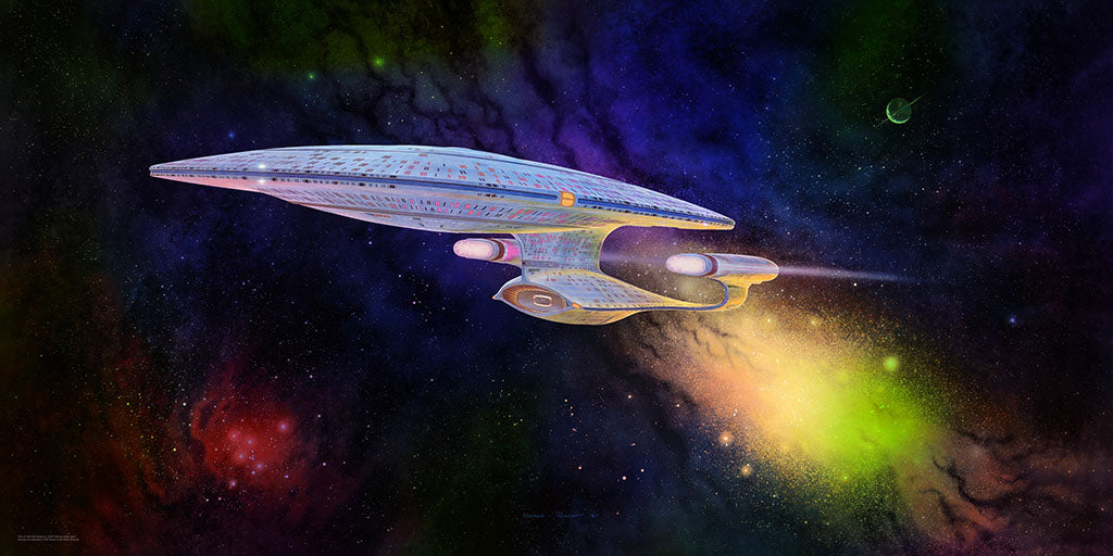Star Trek The Next Generation Captain Picard Enterprise-D Ready Room Painting foil Poster