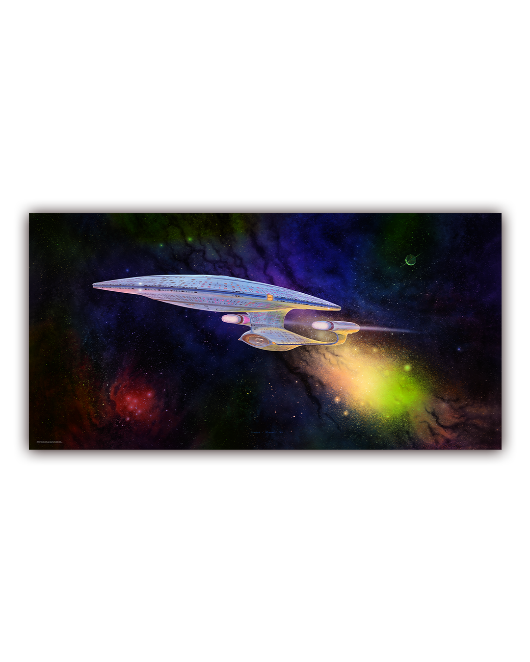 Star Trek The Next Generation Captain Picard Enterprise-D Ready Room Painting foil variant Poster