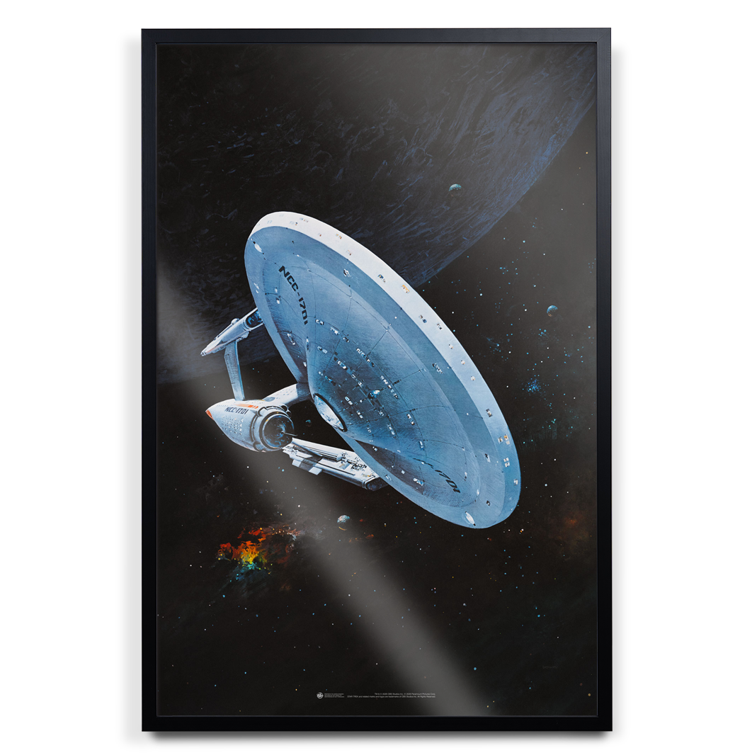 Star Trek The Motion Picture 1978 Teaser art print poster in black frame