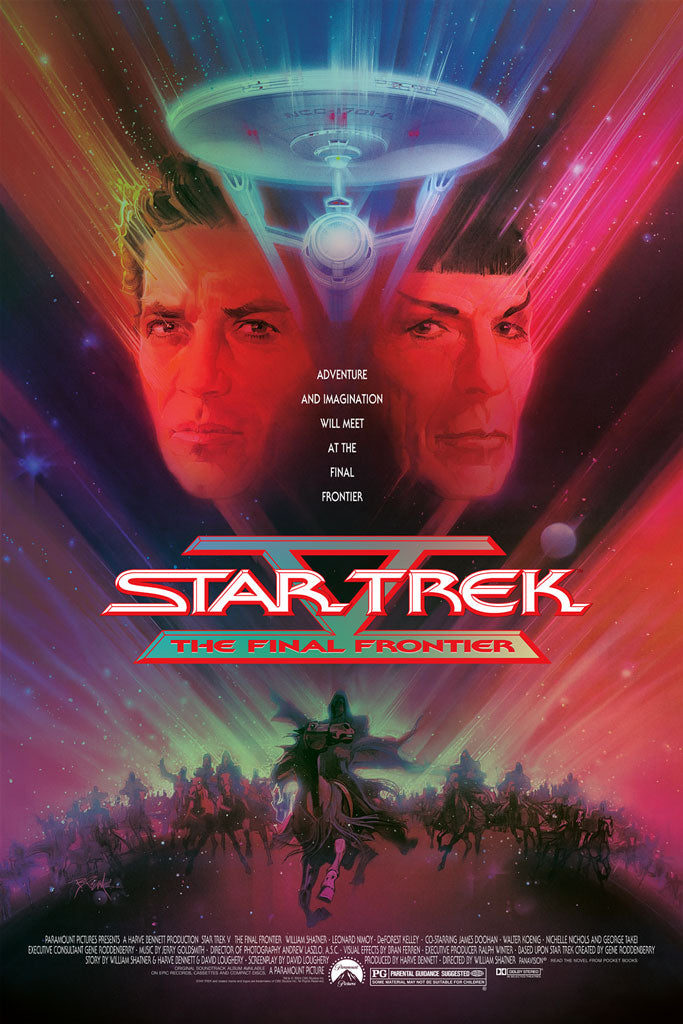 Star Trek V: The Final Frontier foil variant movie poster by Bob Peak