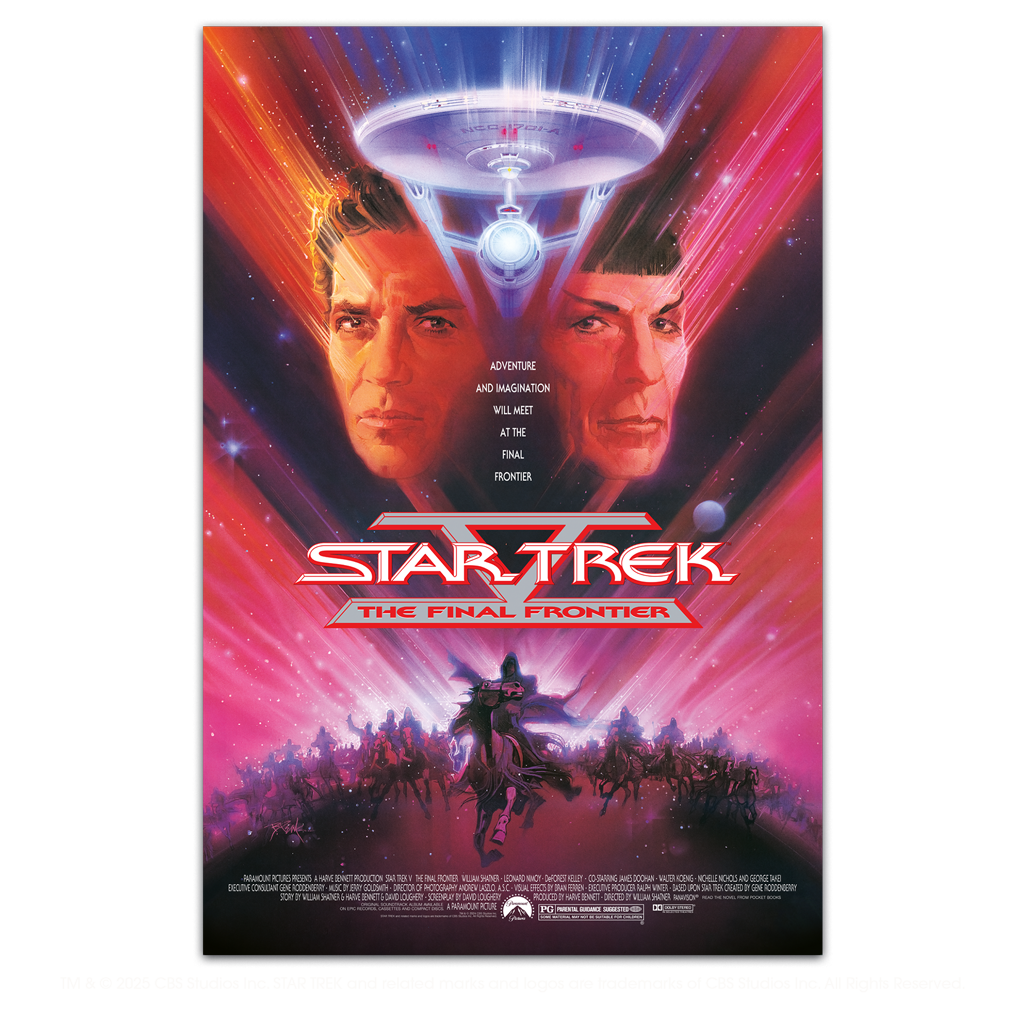 Star Trek V: The Final Frontier original movie poster by Bob Peak