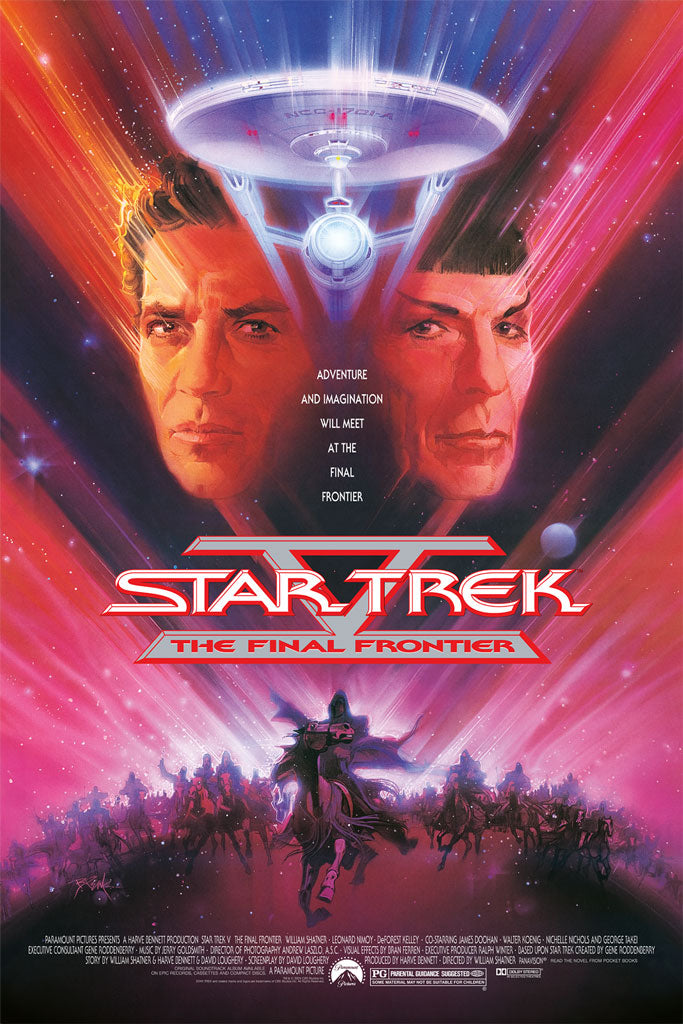 Star Trek V: The Final Frontier original poster by Bob Peak