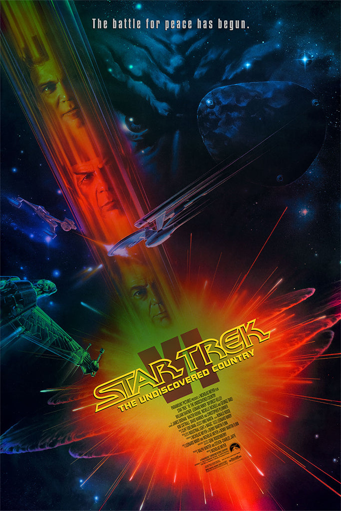 Star Trek VI The Undiscovered Country foil variant Poster By John Alvin