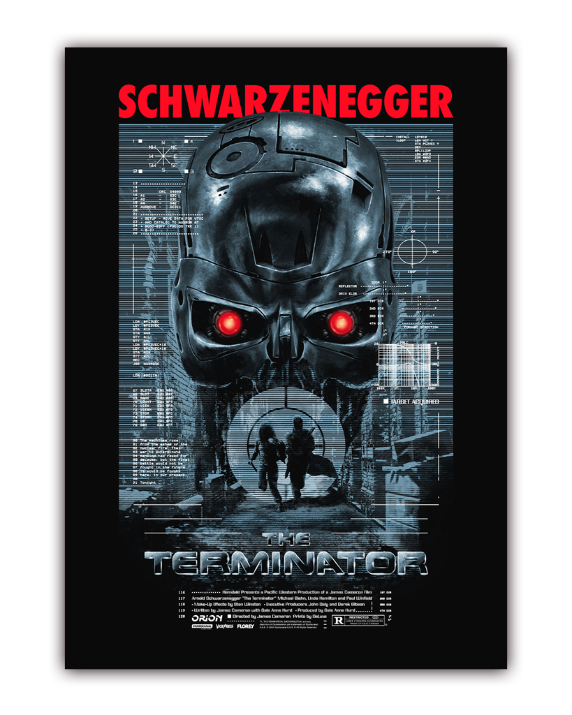 The Terminator Editions Movie Poster By Florey