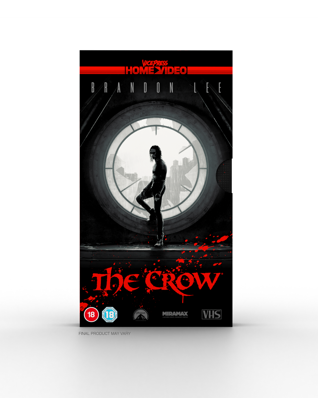 Vice Press Home Video The Crow VHS Cover By Matt Ferguson front