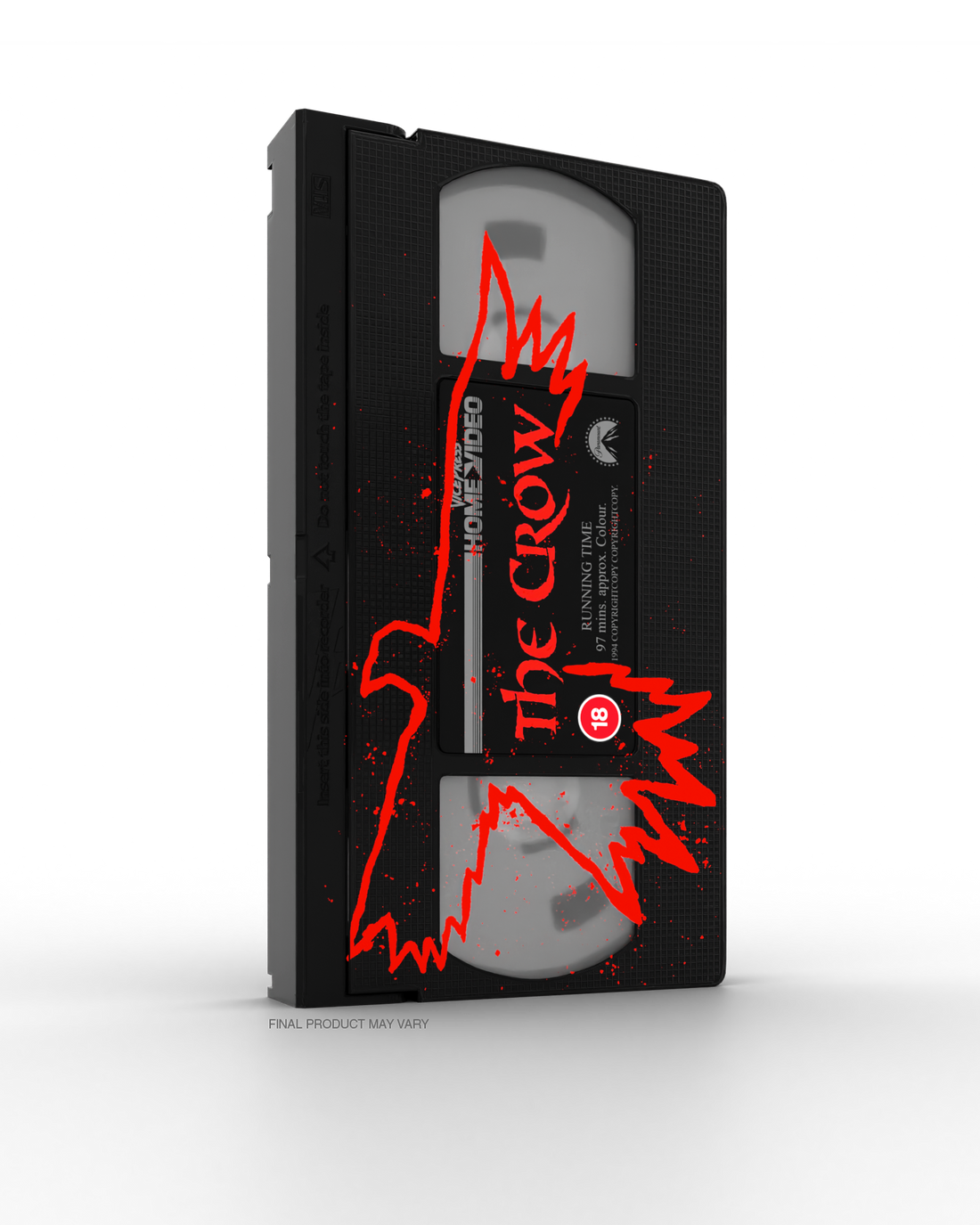 Vice Press Home Video The Crow VHS Cover By Matt Ferguson tape