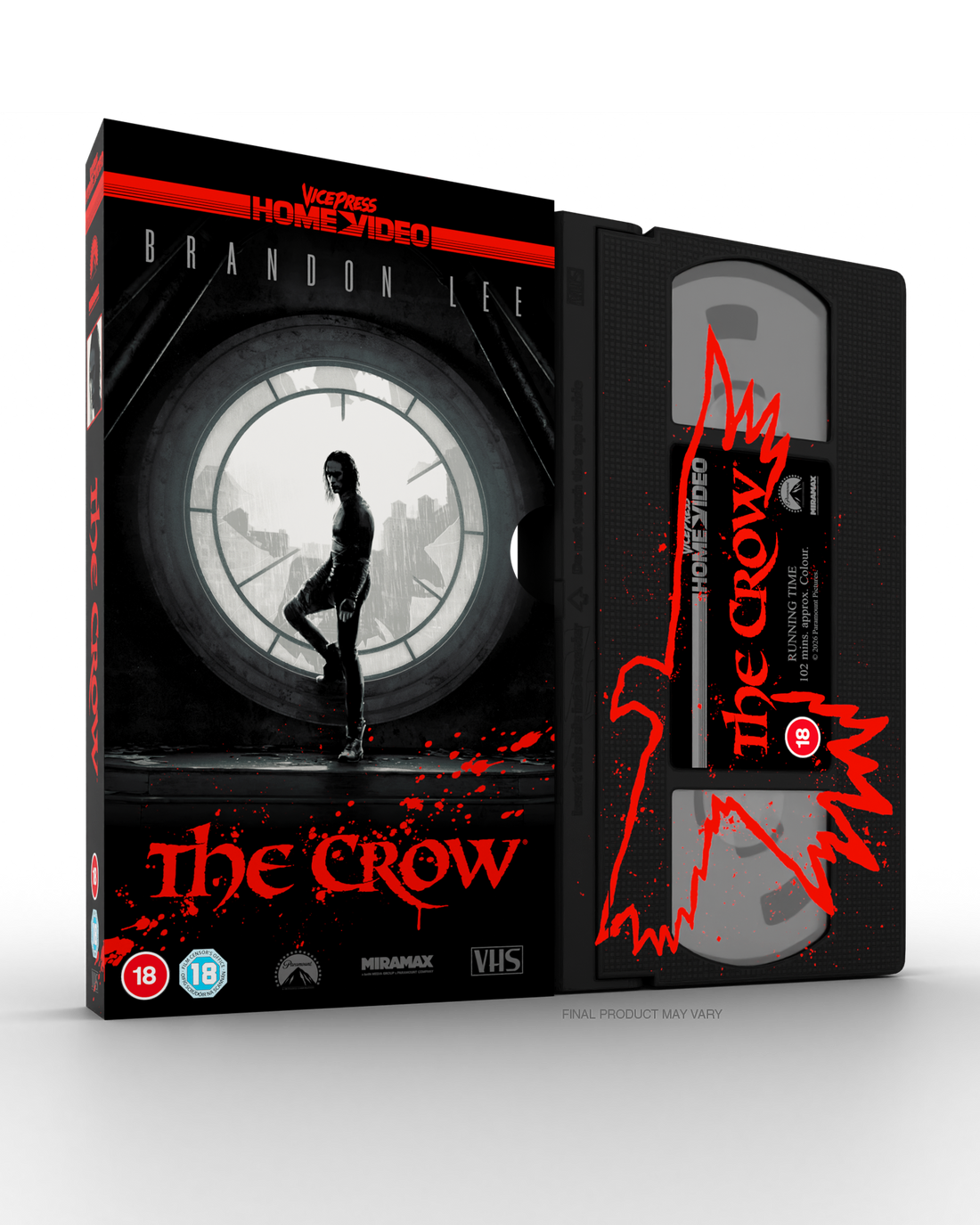 Vice Press Home Video The Crow VHS Cover By Matt Ferguson