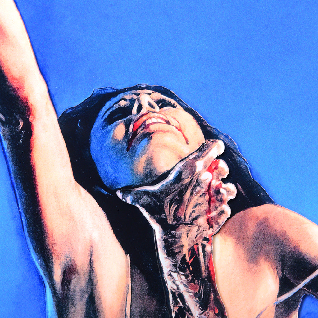 The Evil Dead acrylic poster panel detail