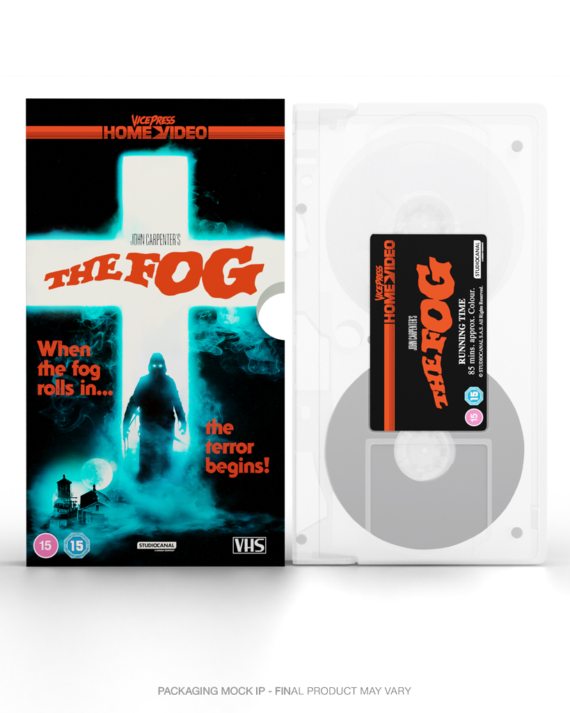 The Fog Vice Press Home Video Slipcase Edition Clear Tape VHS Cover