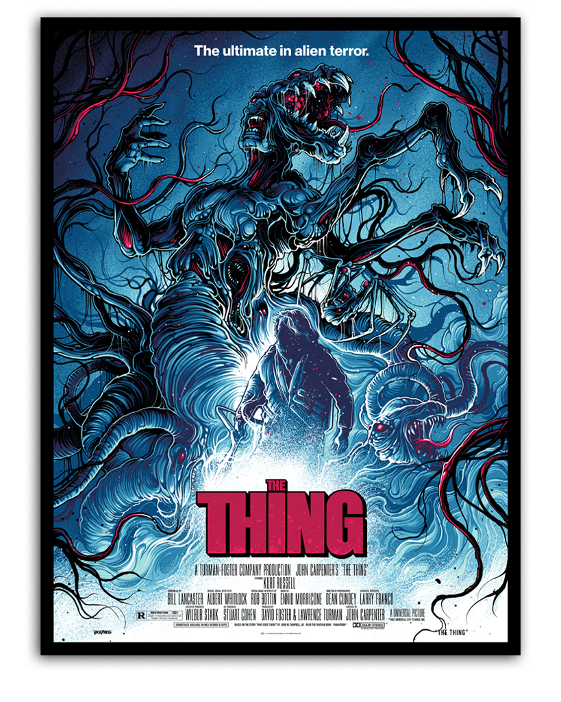 The Thing 18x24 inch Official Movie Poster By Dan Mumford
