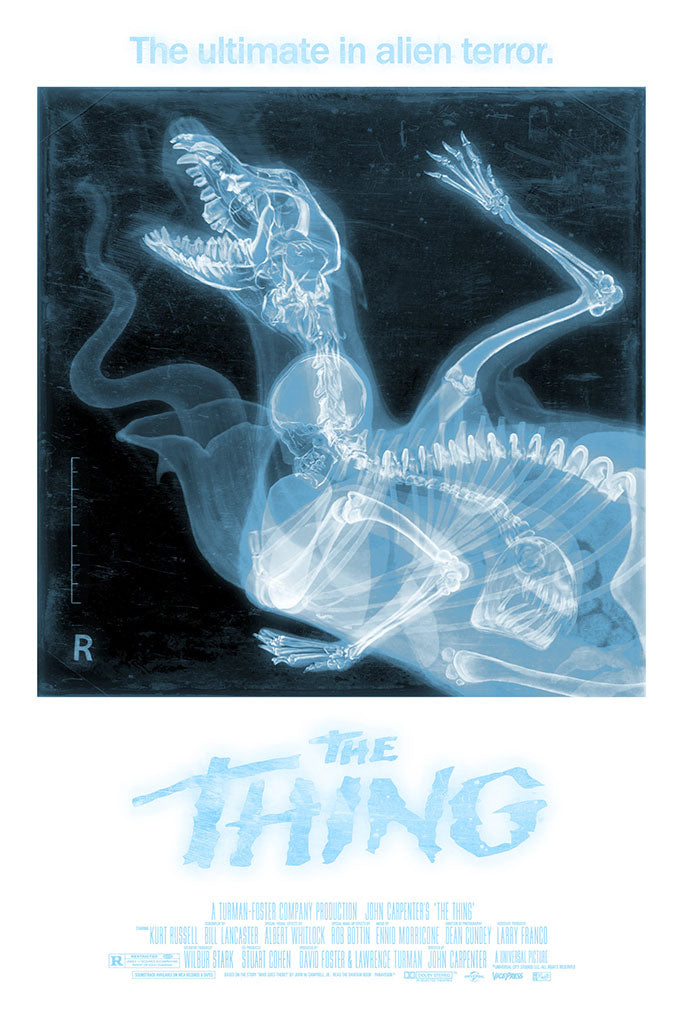 The Thing x-ray variant movie poster by Jason Raish