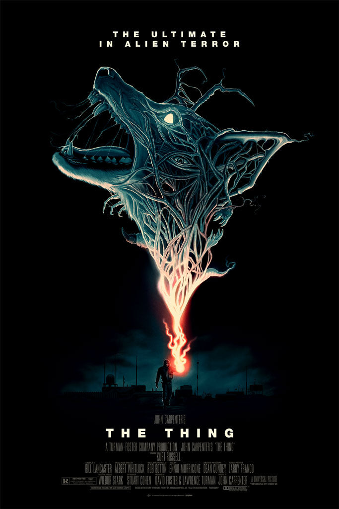 John Carpenter The Thing poster by Mark Levy