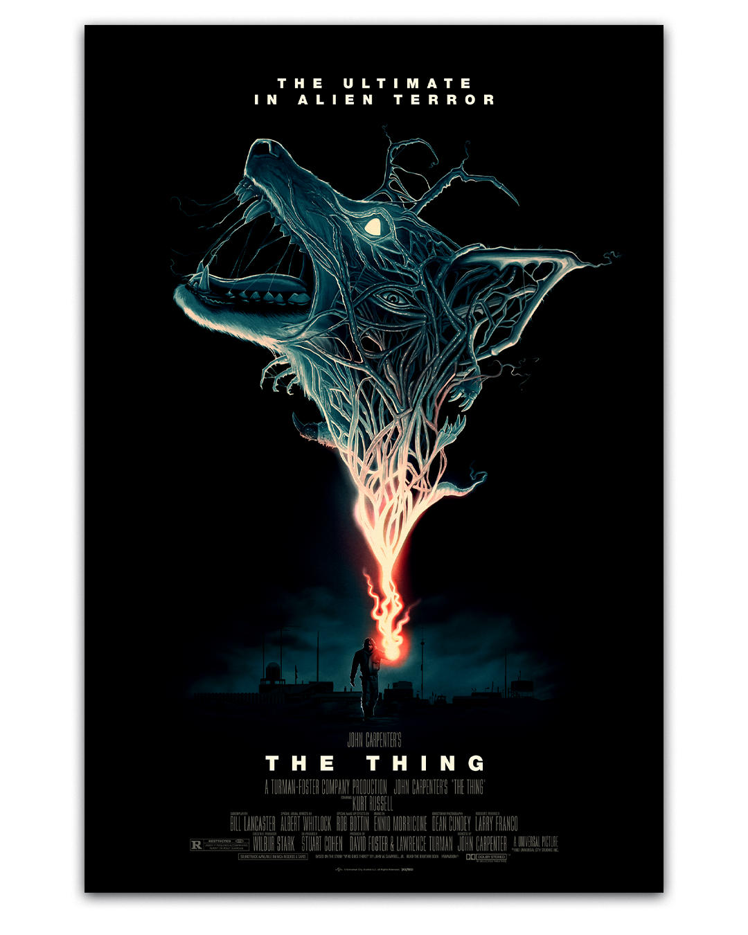 John Carpenter The Thing poster by Mark Levy