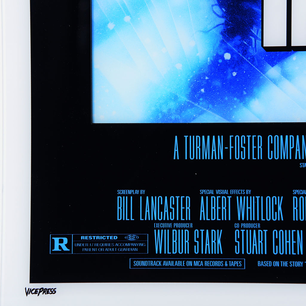 The Thing multi layer acrylic poster Drew Struzan detail 3