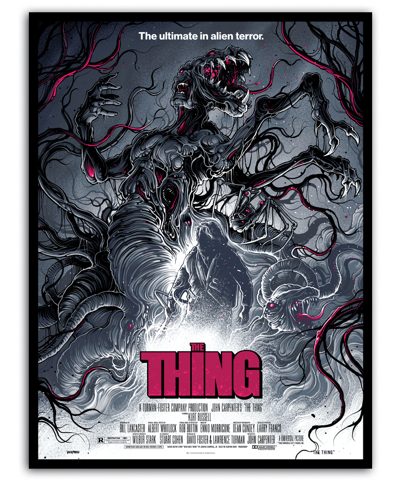 The Thing variant 18x24 inch Official Movie Poster By Dan Mumford