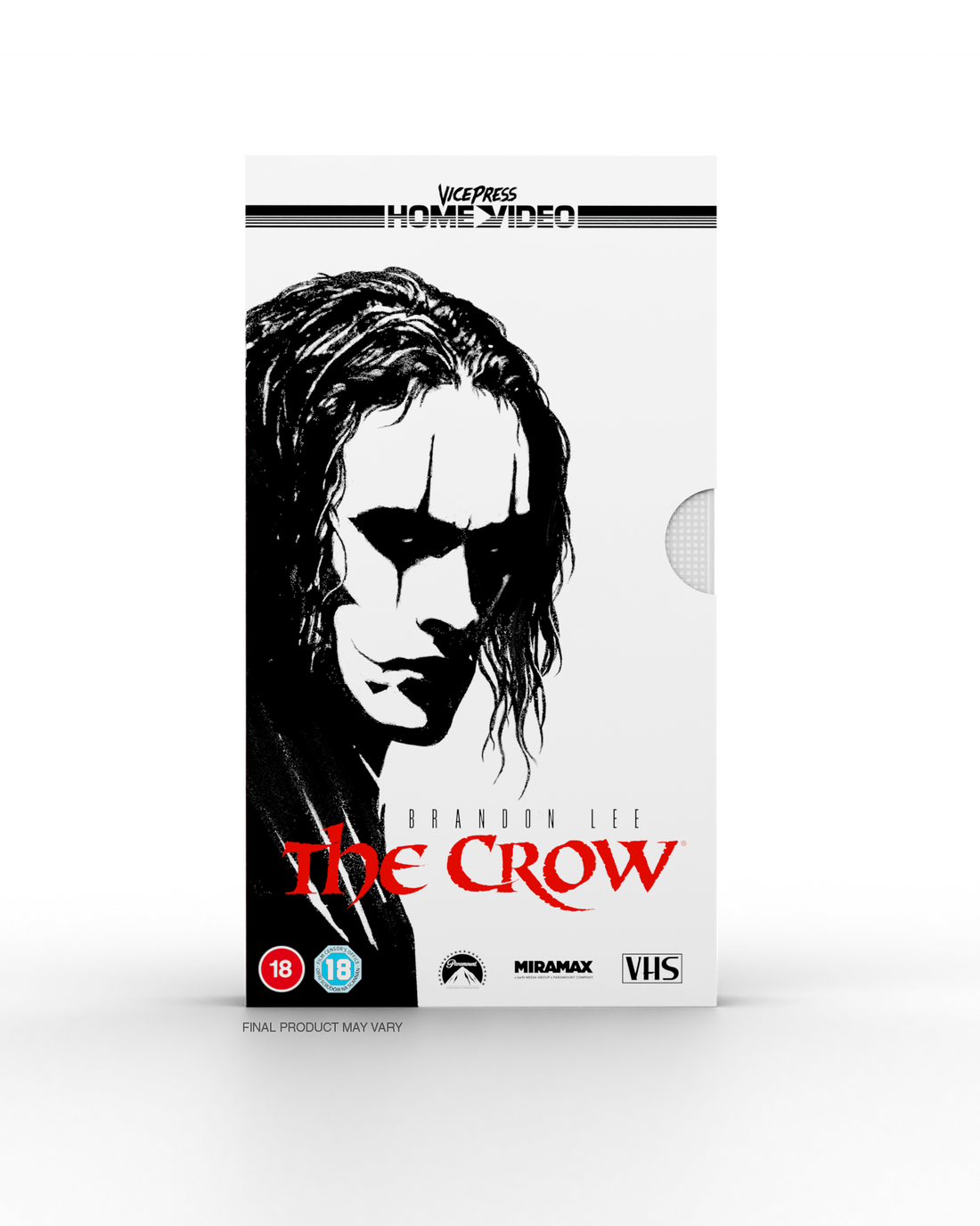 Vice Press Home Video The Crow VHS Cover By Matt Ferguson Exclusive edition front