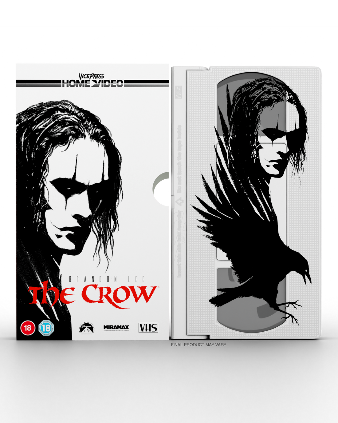Vice Press Home Video The Crow VHS Cover By Matt Ferguson Exclusive edition set