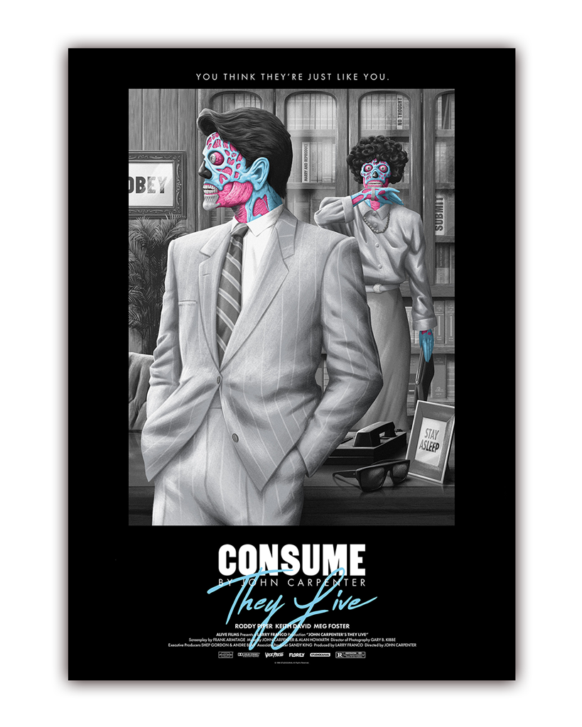 They Live Movie Poster By Florey