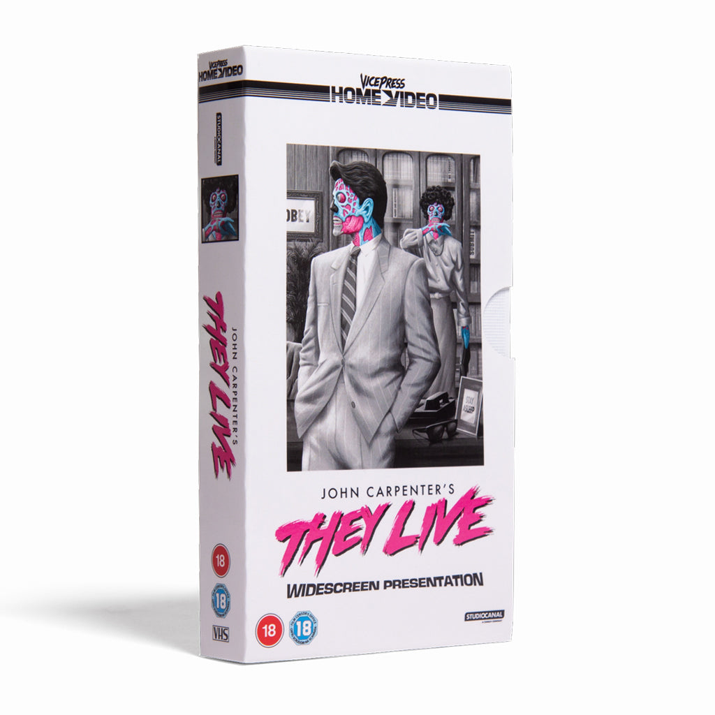 Vice Press Home Video John Carpenter's They Live VHS front cover