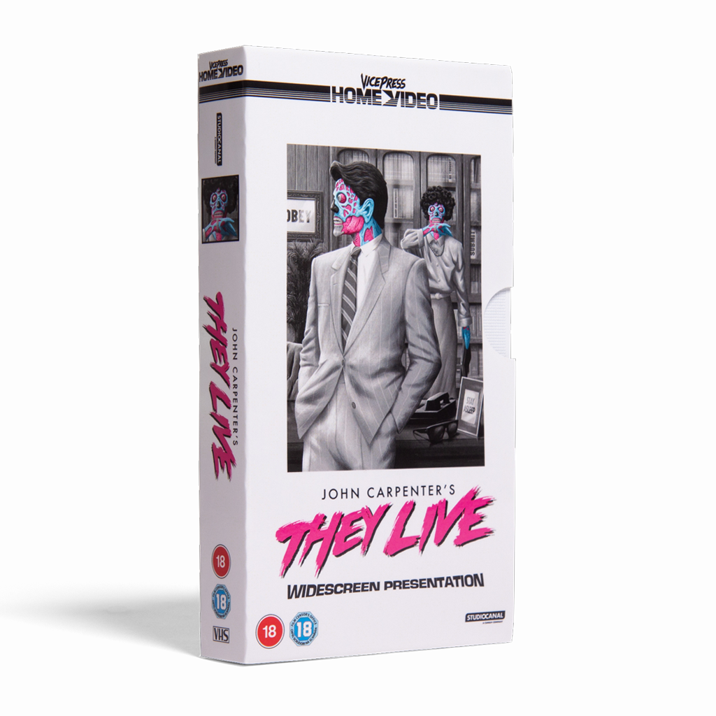 Vice Press Home Video John Carpenter's They Live VHS Front Cover