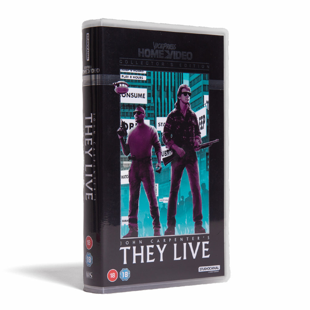 Vice Press Home Video John Carpenter's They Live Collector's Edition VHS Front Cover