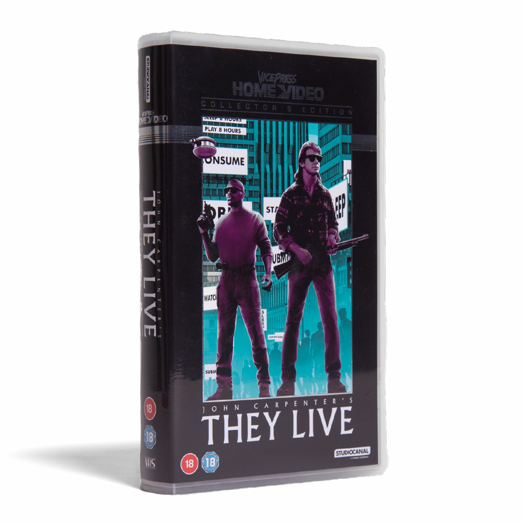 Vice Press Home Video John Carpenter's They Live Collector's Edition VHS Front Cover