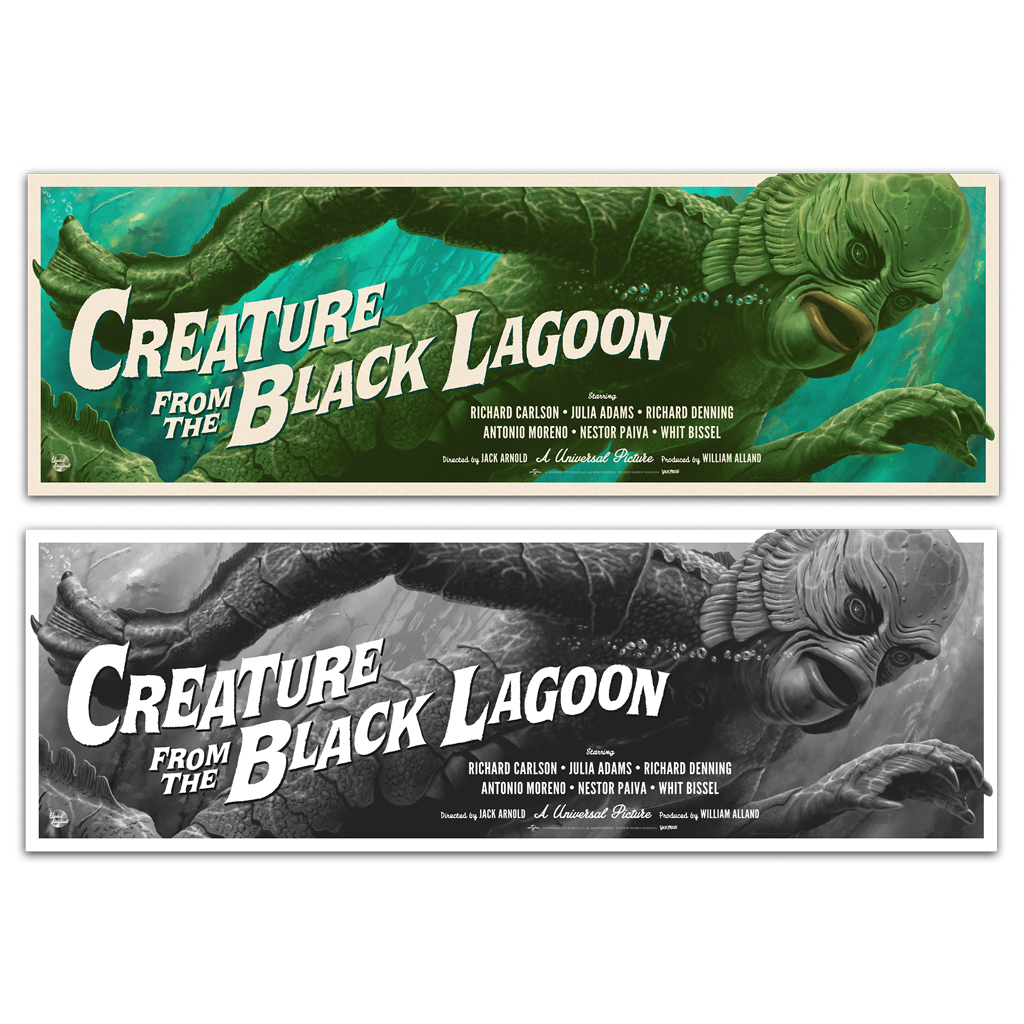 Creature From The Black Lagoon Poster Set by Andrew Swainson