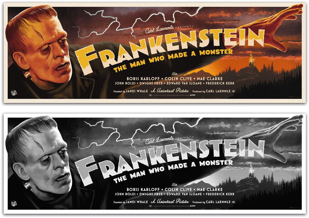 Universal Monsters Poster Set By Andrew Swainson