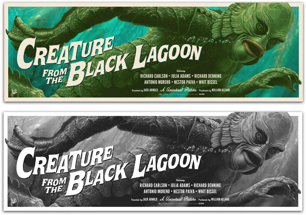 Creature From The Black Lagoon Poster Set by Andrew Swainson