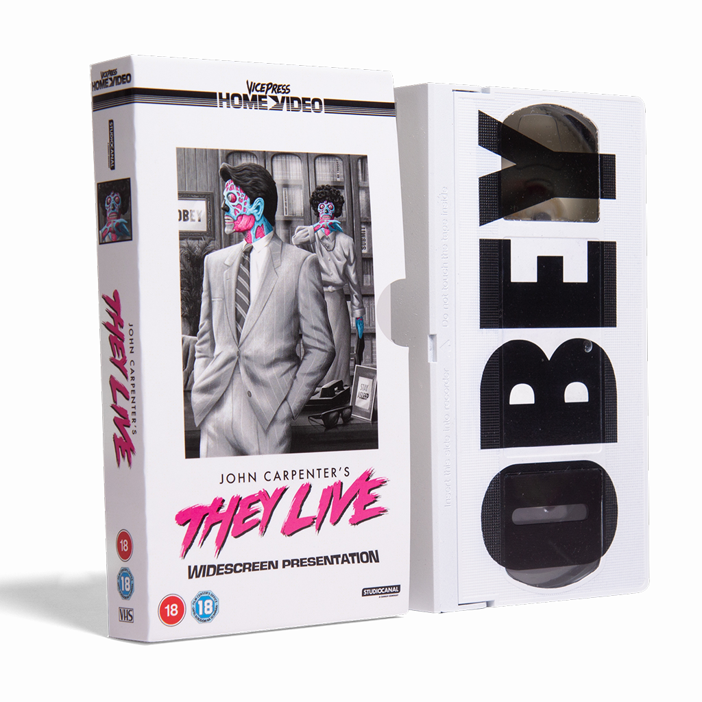 They Live VHS - Screen Print Slipcase Edition | Vice Press Home Video