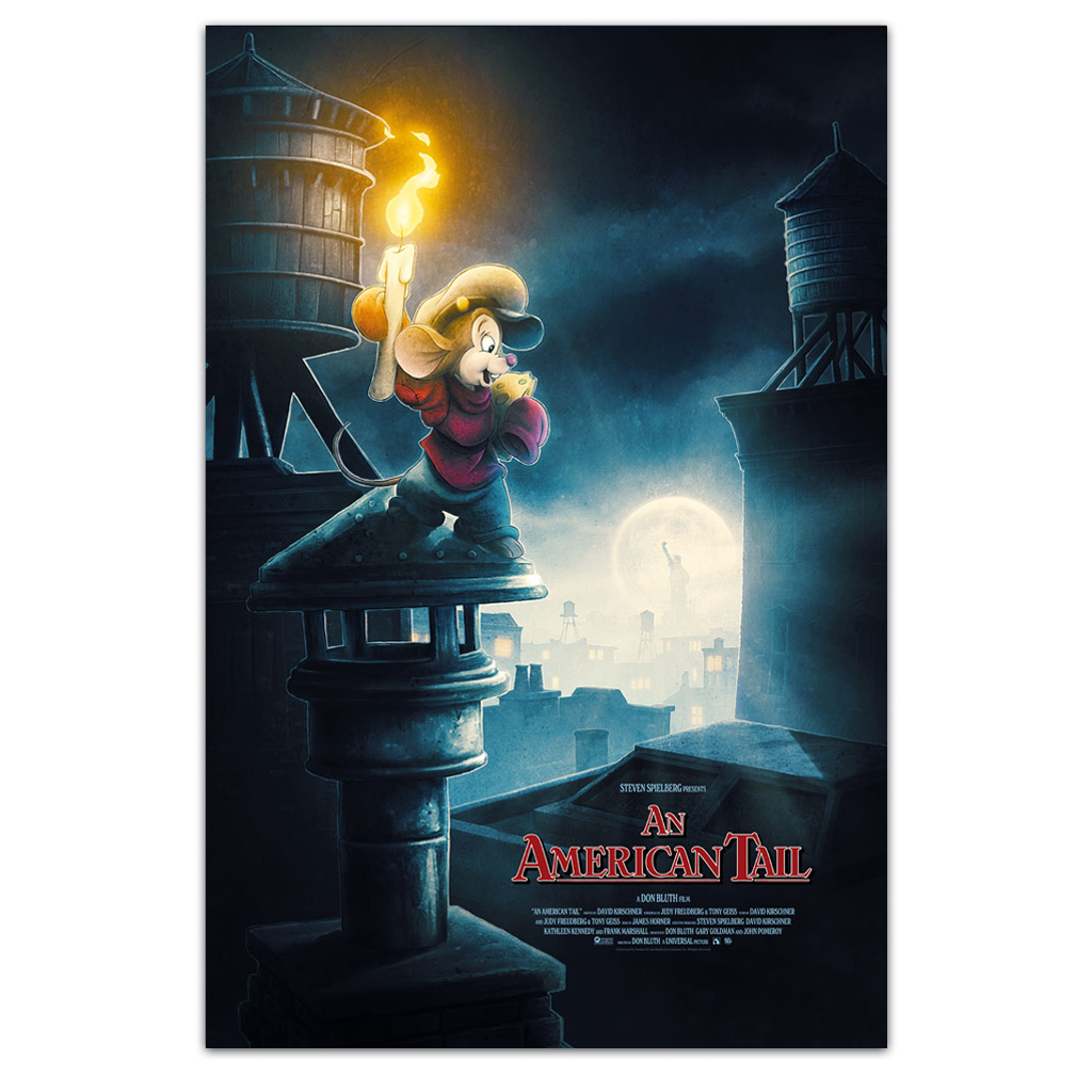 An American Tail Movie poster by Kevin Wilson