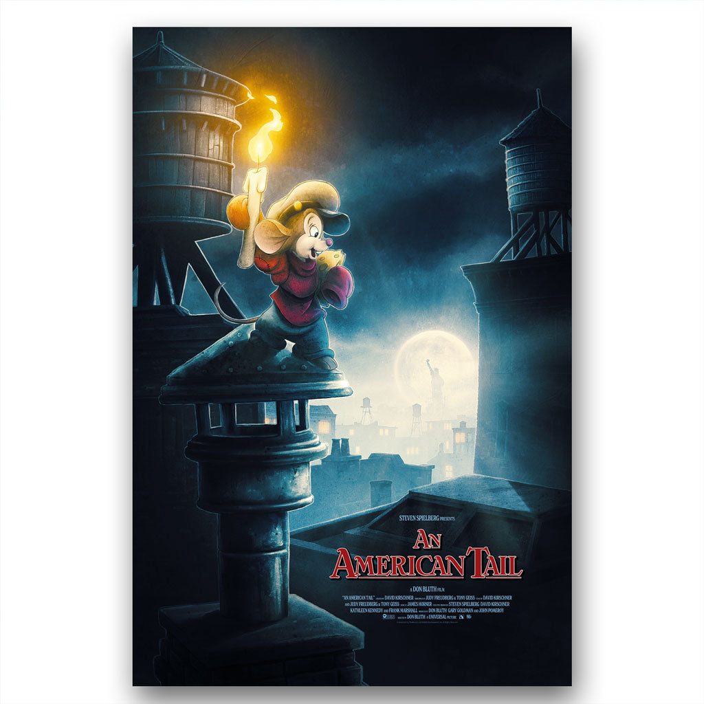 An American Tail Movie poster by Kevin Wilson