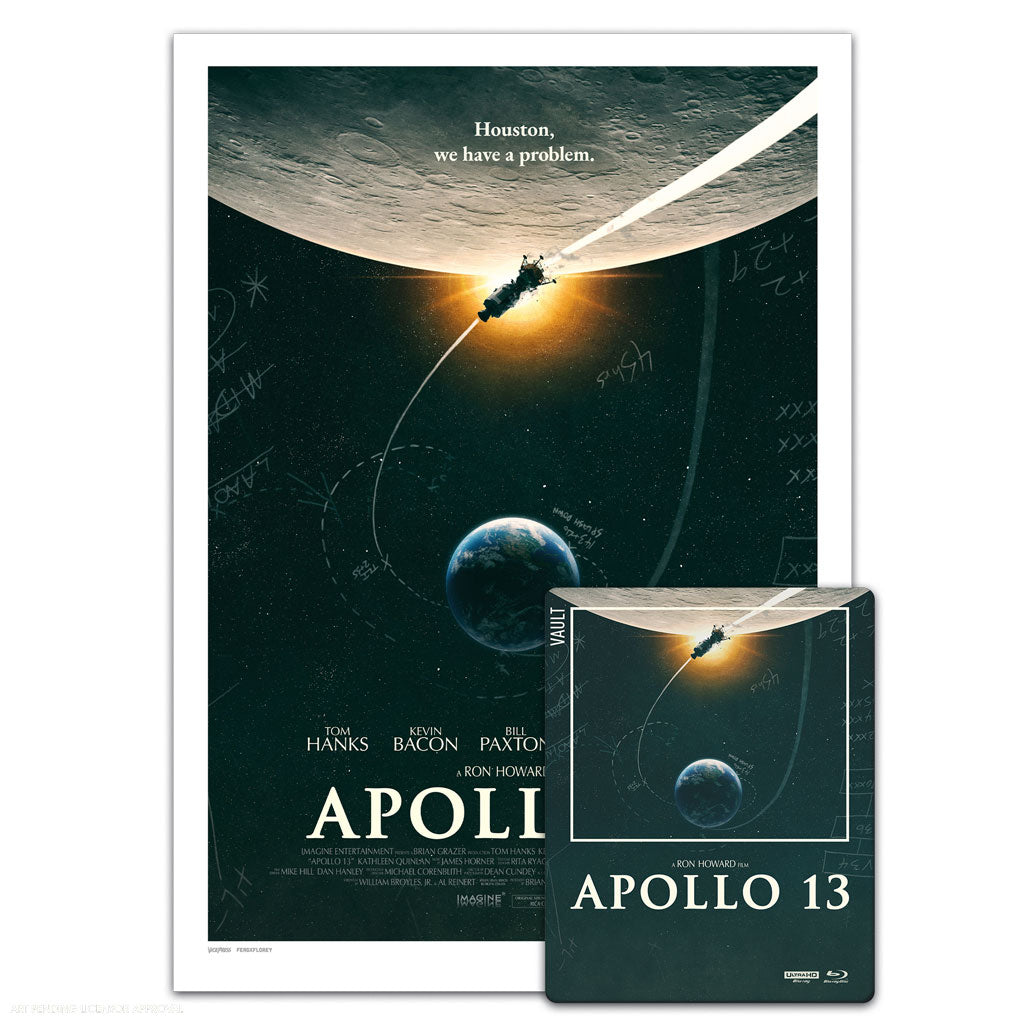 Apollo 13 the film vault steelbook and poster by Matt Ferguson and florey