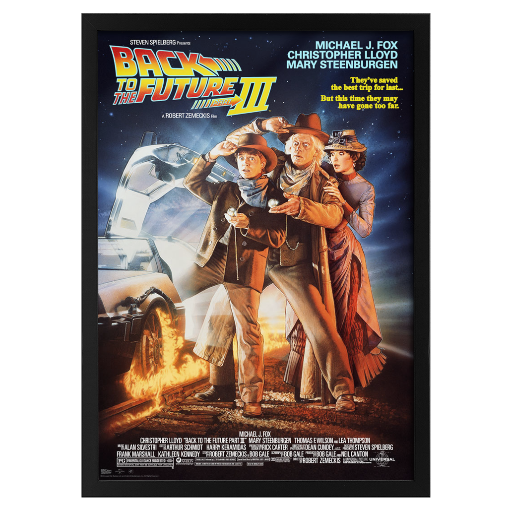 Back To The Future part III fine art print Poster By Drew Struzan