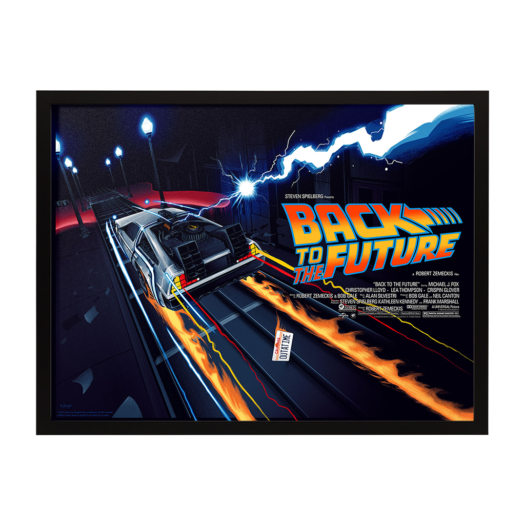 Back to the future movie poster doaly framed