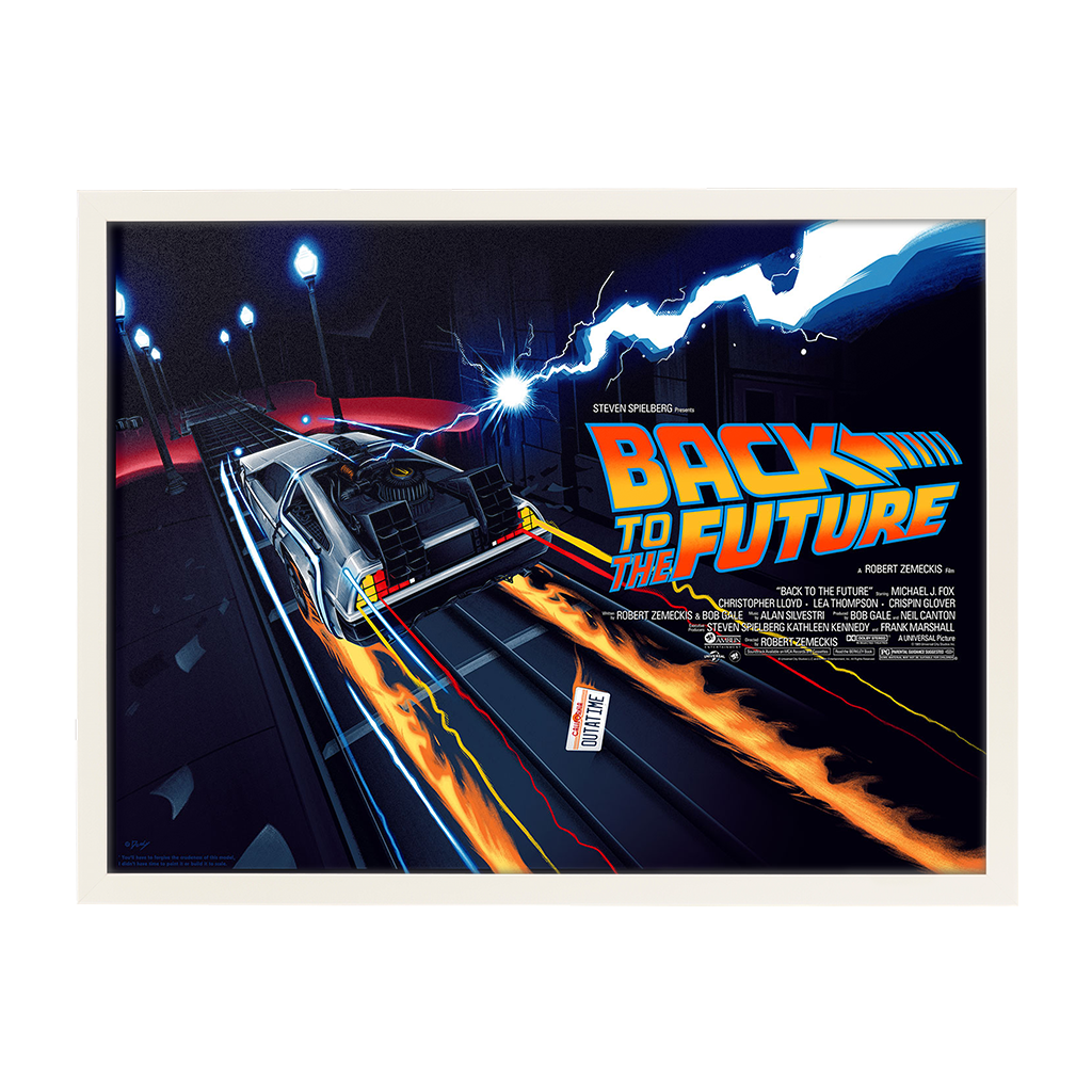 Back to the future movie poster doaly framed