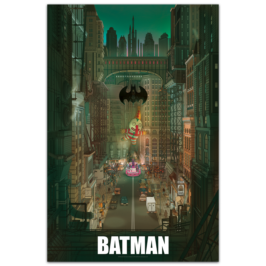 Batman 1989 foil movie poster by Doug John Miller