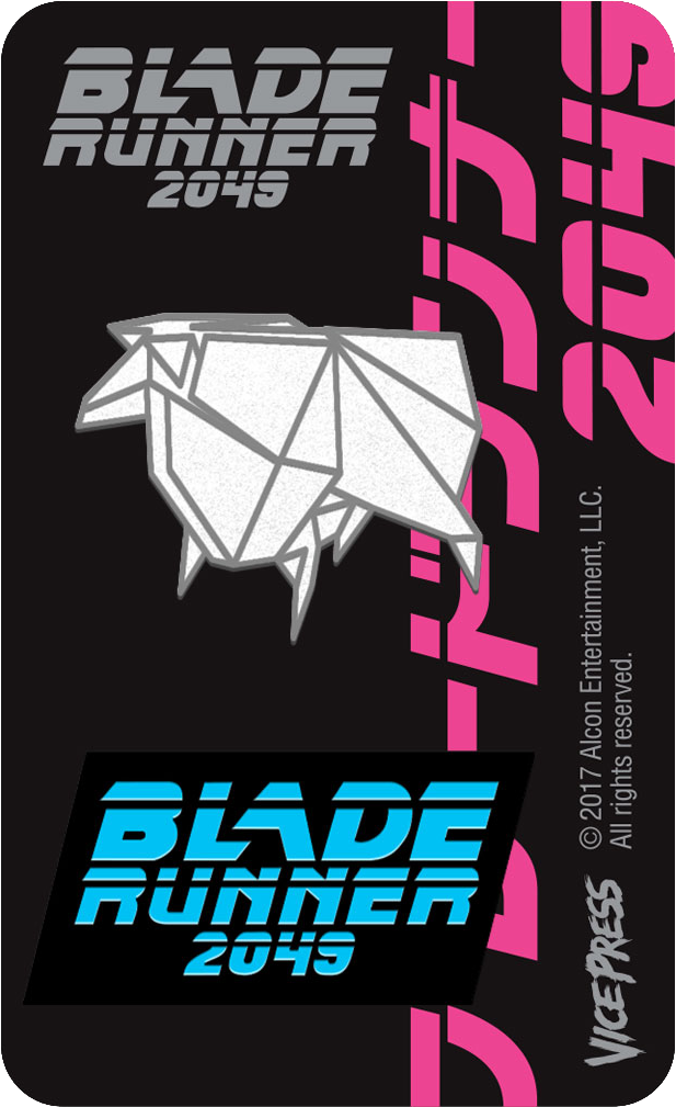 Blade Runner 2049 Origami Sheep & Logo Pin Badge Set