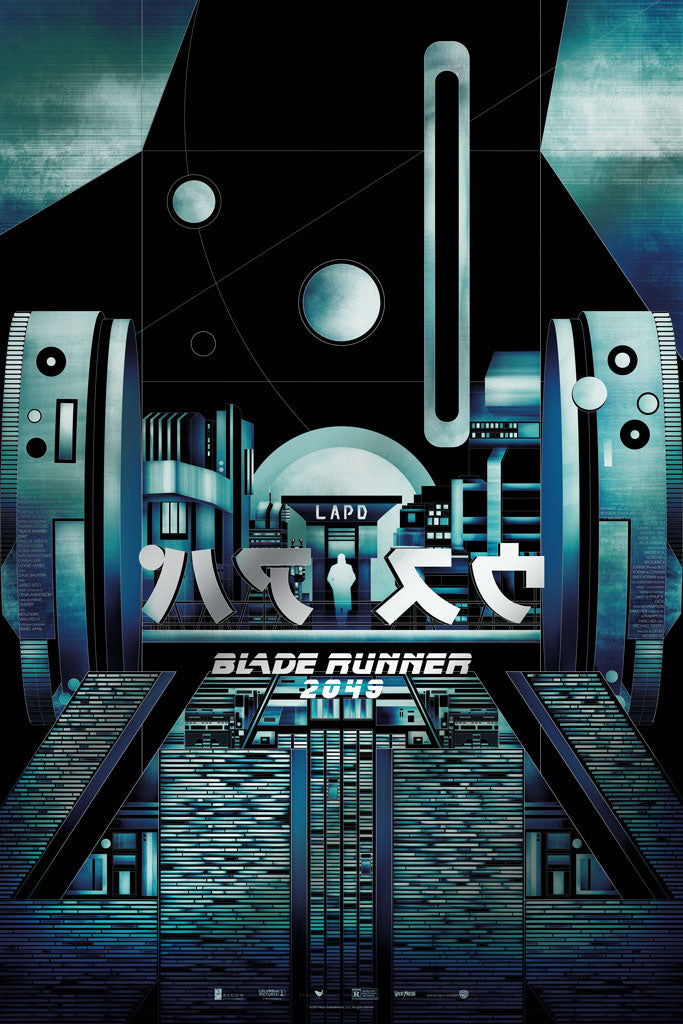 Blade Runner 2049 foil movie poster by Nada Maktari
