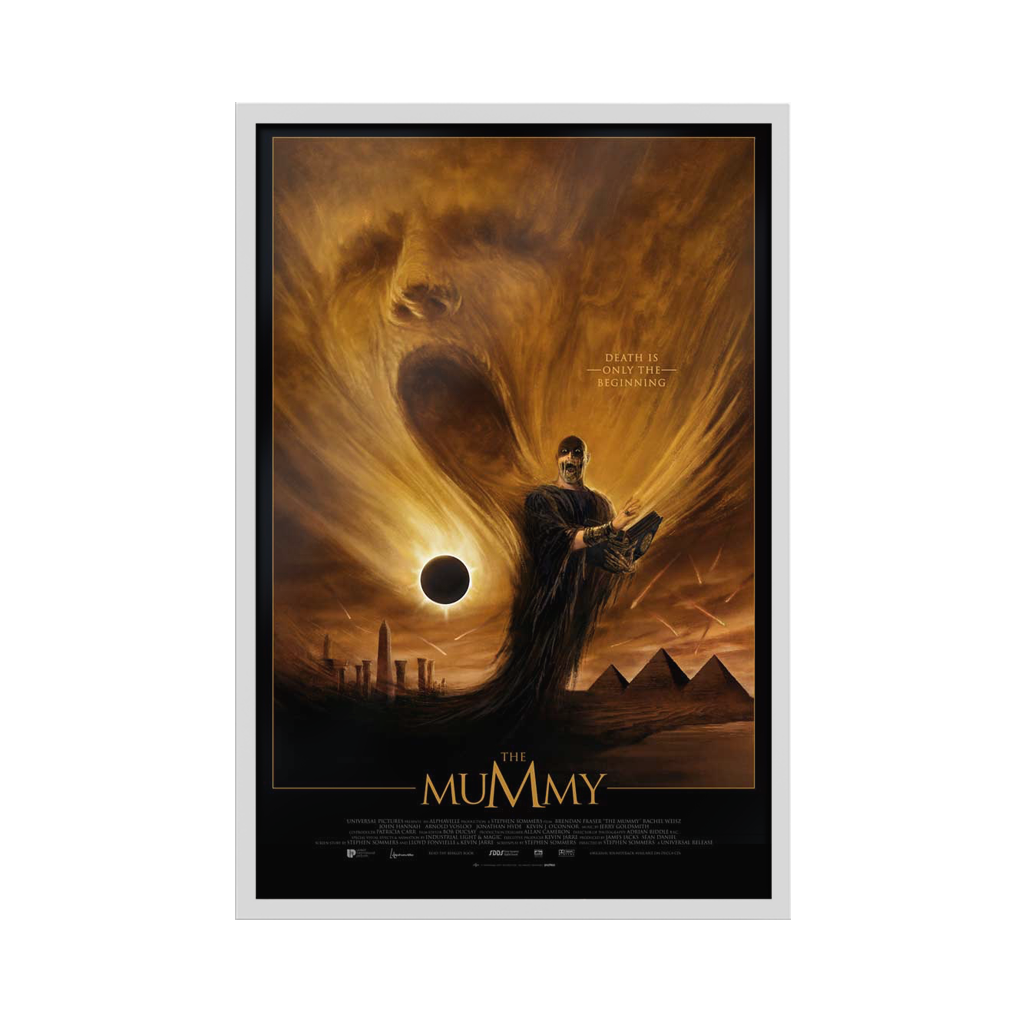 The Mummy by James Bousema in white frame